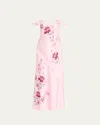Loveshackfancy Parisa Floral Maxi Dress In Plum Rose