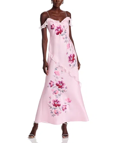 Loveshackfancy Parisia Ruffled Dress In Plum Rose