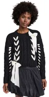 Loveshackfancy Parson Pullover Midnight Noel In Midnight Noel