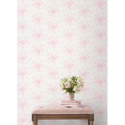 Loveshackfancy Pasadena Ikat Breezy Pastel Wallpaper In Pink