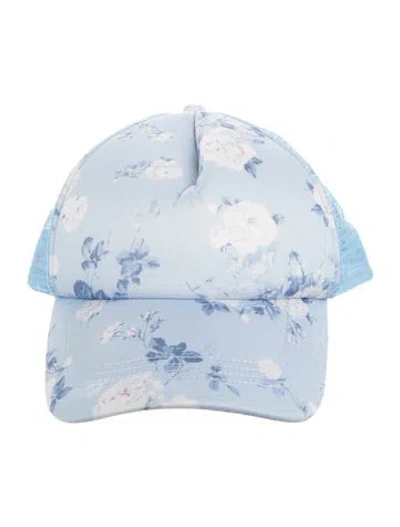 Pre-owned Loveshackfancy Pattern Printed Baseball Cap In Blue