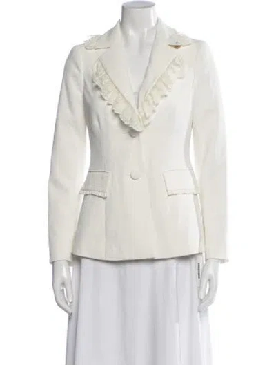 Pre-owned Loveshackfancy Patterned Blazer In Neutrals