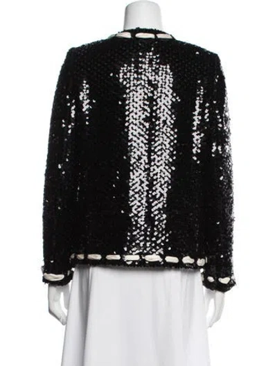 Pre-owned Loveshackfancy Patterned Evening Jacket In Black