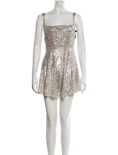 Pre-owned Loveshackfancy Patterned Mini Dress In Multi