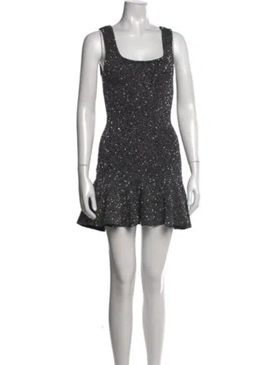 Pre-owned Loveshackfancy Patterned Mini Dress In Purple