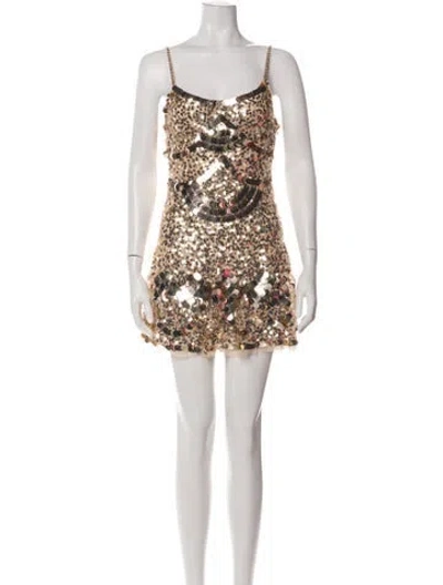 Pre-owned Loveshackfancy Patterned Mini Dress W/ Tags In Multicolor
