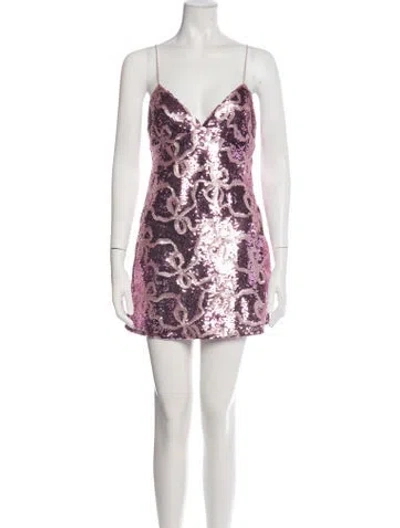 Pre-owned Loveshackfancy Patterned Mini Dress W/ Tags In Multicolor