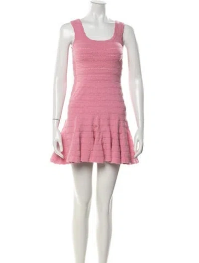 Pre-owned Loveshackfancy Patterned Mini Dress W/ Tags In Pink