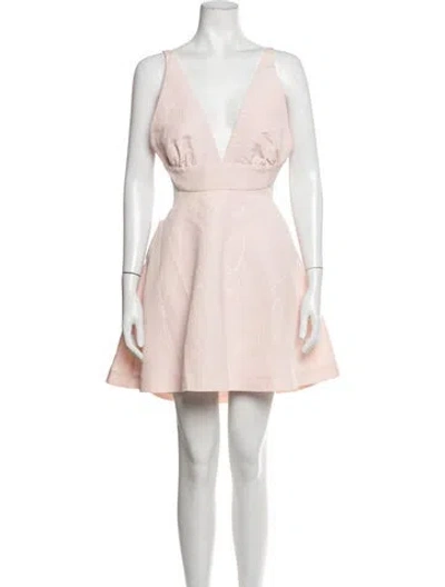 Pre-owned Loveshackfancy Patterned Mini Dress W/ Tags In Pink