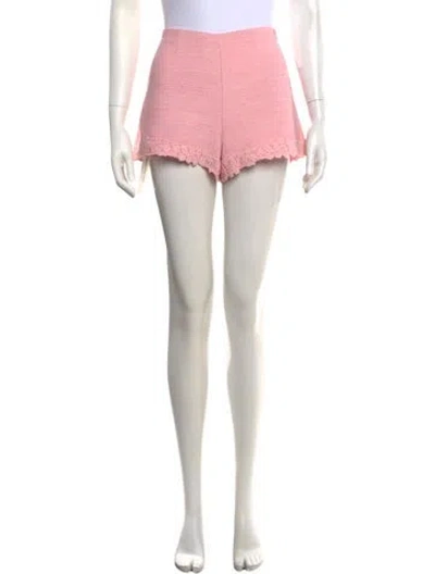 Pre-owned Loveshackfancy Patterned Mini Shorts In Pink