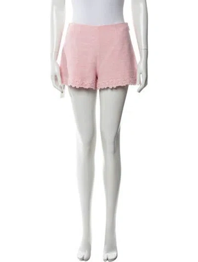 Pre-owned Loveshackfancy Patterned Mini Shorts In Pink
