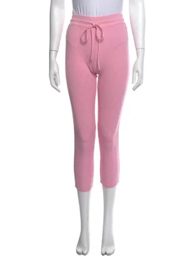 Pre-owned Loveshackfancy Patterned Skinny Leg Pants W/ Tags In Pink