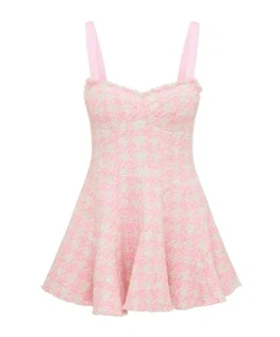 Loveshackfancy Plaid Dress In Pink