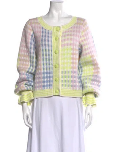 Pre-owned Loveshackfancy Plaid Print Long Dress