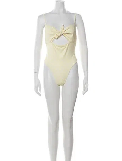 Pre-owned Loveshackfancy Polka Dot Print One-piece W/ Tags In Multicolor