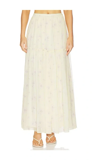 Loveshackfancy Positano Skirt In White