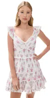 Loveshackfancy Presline Dress Rose Picnic In Rose Picnic