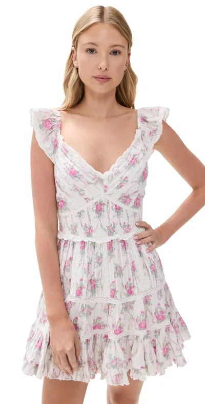 Loveshackfancy Presline Dress Rose Picnic In Multi