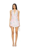 Loveshackfancy Prim Dress In Pink,blue