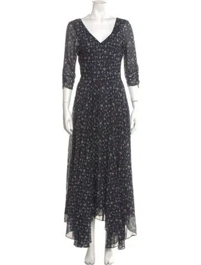 Pre-owned Loveshackfancy Printed Long Dress In Multi