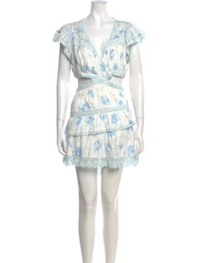 Pre-owned Loveshackfancy Printed Midi Length Dress In Multi