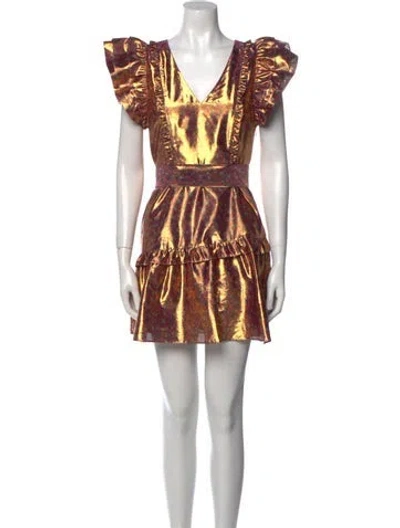 Pre-owned Loveshackfancy Printed Mini Dress