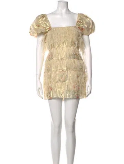 Pre-owned Loveshackfancy Printed Mini Dress