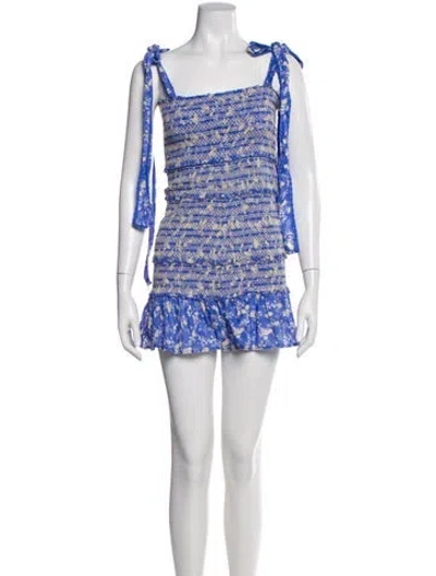 Pre-owned Loveshackfancy Printed Mini Dress In Multi