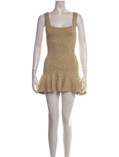 Pre-owned Loveshackfancy Printed Mini Dress In Multicolor
