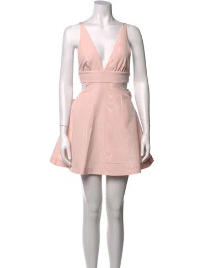 Pre-owned Loveshackfancy Printed Mini Dress In Pink