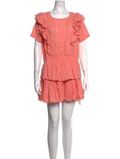 Pre-owned Loveshackfancy Printed Mini Dress In Pink