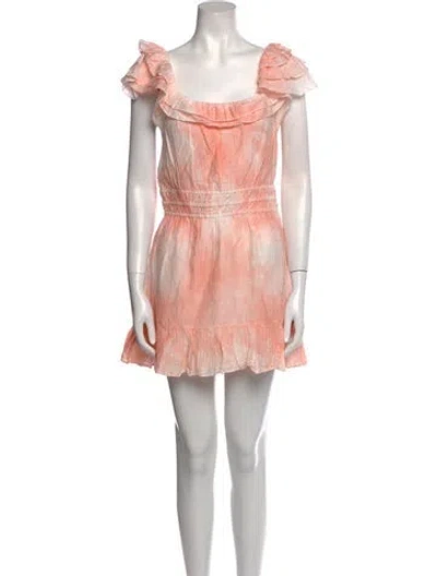 Pre-owned Loveshackfancy Printed Mini Dress W/ Tags In Pink