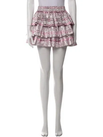 Pre-owned Loveshackfancy Printed Mini Skirt