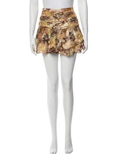 Pre-owned Loveshackfancy Printed Mini Skirt