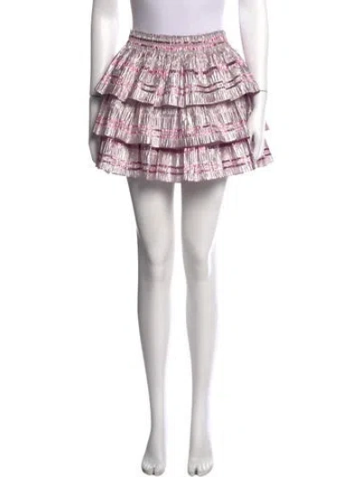 Pre-owned Loveshackfancy Printed Mini Skirt
