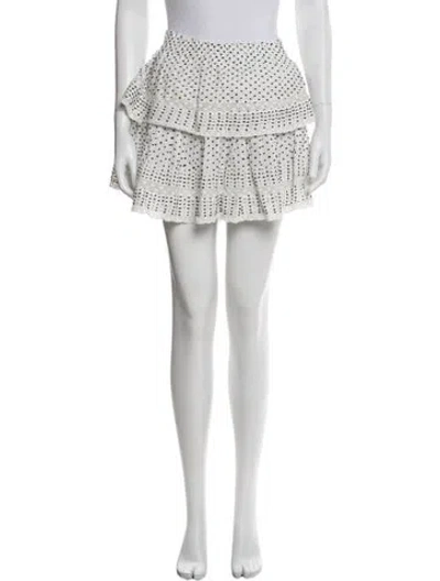 Pre-owned Loveshackfancy Printed Mini Skirt In Multi