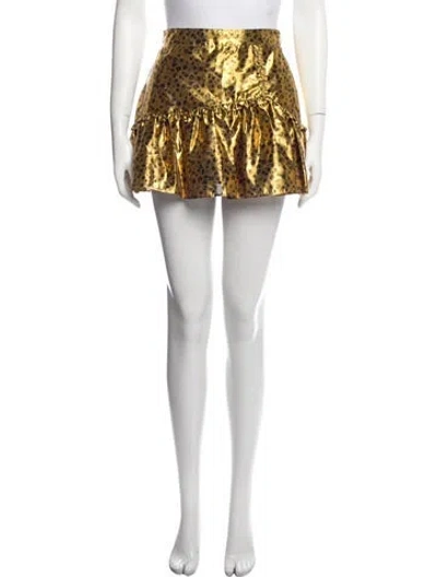 Pre-owned Loveshackfancy Printed Mini Skirt W/ Tags