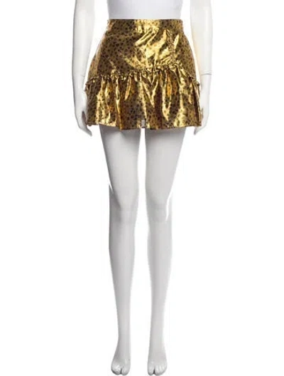 Pre-owned Loveshackfancy Printed Mini Skirt W/ Tags