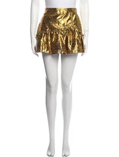 Pre-owned Loveshackfancy Printed Mini Skirt W/ Tags