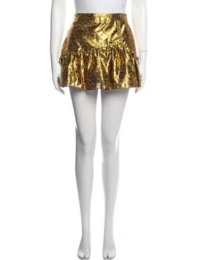 Pre-owned Loveshackfancy Printed Mini Skirt W/ Tags