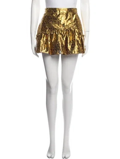 Pre-owned Loveshackfancy Printed Mini Skirt W/ Tags