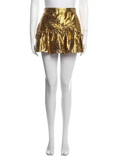 Pre-owned Loveshackfancy Printed Mini Skirt W/ Tags