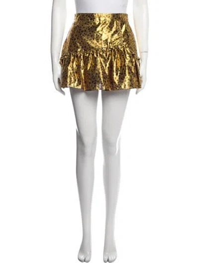 Pre-owned Loveshackfancy Printed Mini Skirt W/ Tags