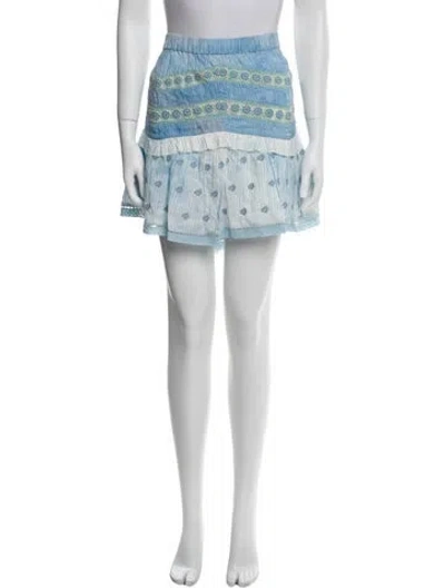 Pre-owned Loveshackfancy Printed Mini Skirt W/ Tags In Multi