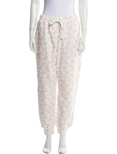 Pre-owned Loveshackfancy Printed Skinny Leg Pants W/ Tags In Multi