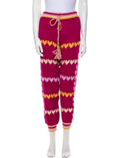 Pre-owned Loveshackfancy Printed Sweatpants W/ Tags In Pink