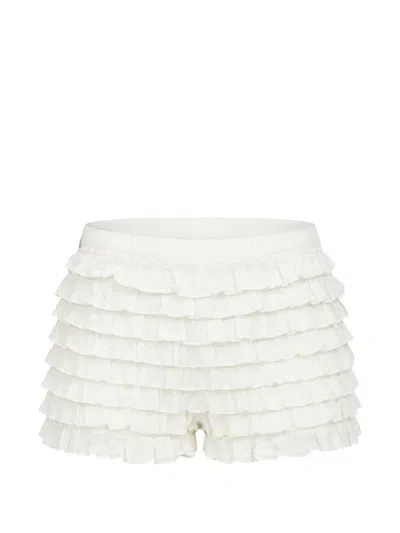 LOVESHACKFANCY PRUDENCE RUFFLED SHORTS