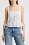 Loveshackfancy Charlieann Lace Camisole In White