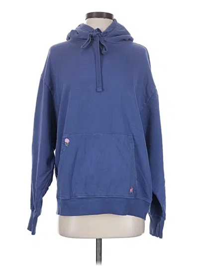 Pre-owned Loveshackfancy Pullover Hoodie In Blue
