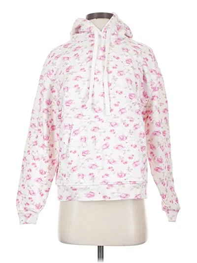 Pre-owned Loveshackfancy Pullover Hoodie In White